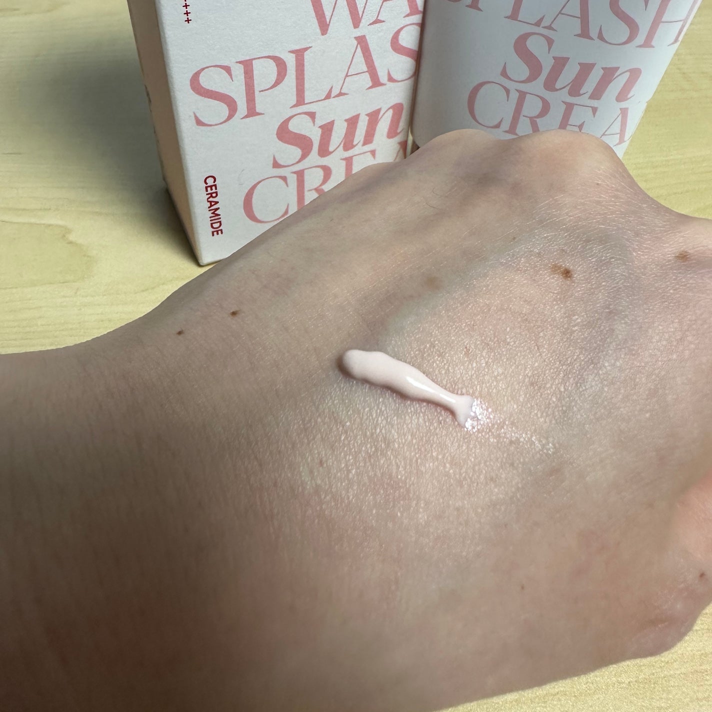 ウォータースプラッシュサンクリーム セラミド/espoir/日焼け止めクリームを使ったクチコミ(3枚目)