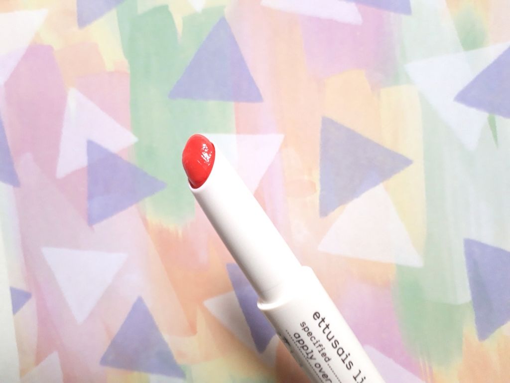 リップカラー 02 フレッシュピーチ/ettusais/口紅を使ったクチコミ（2枚目）