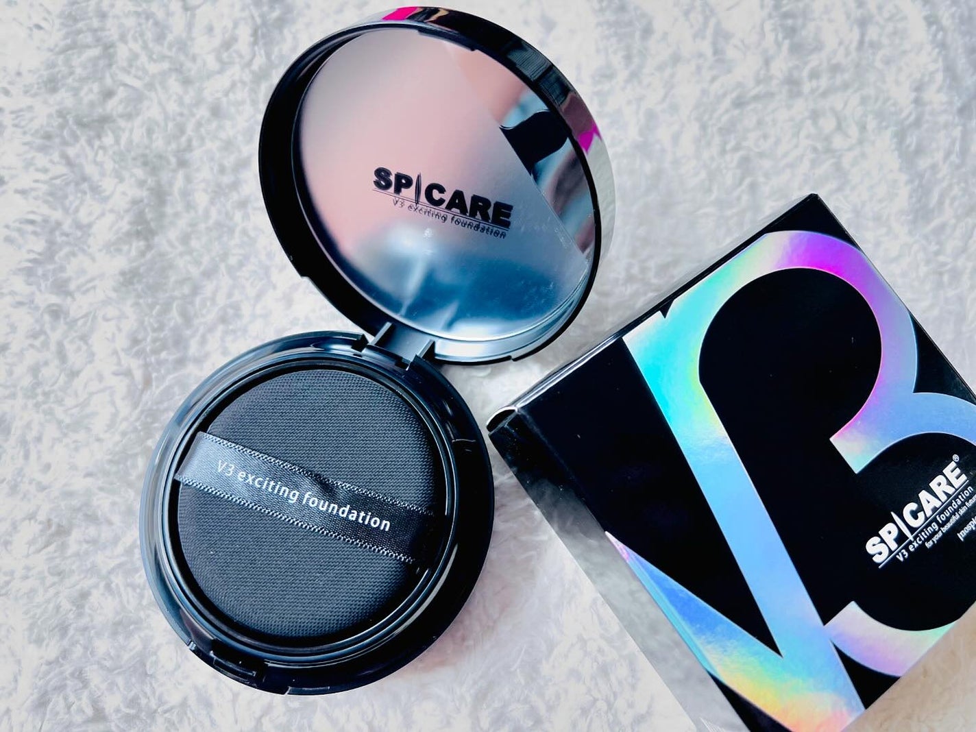 V3 エキサイティングファンデーション/SPICARE/クッションファンデーションを使ったクチコミ(2枚目)