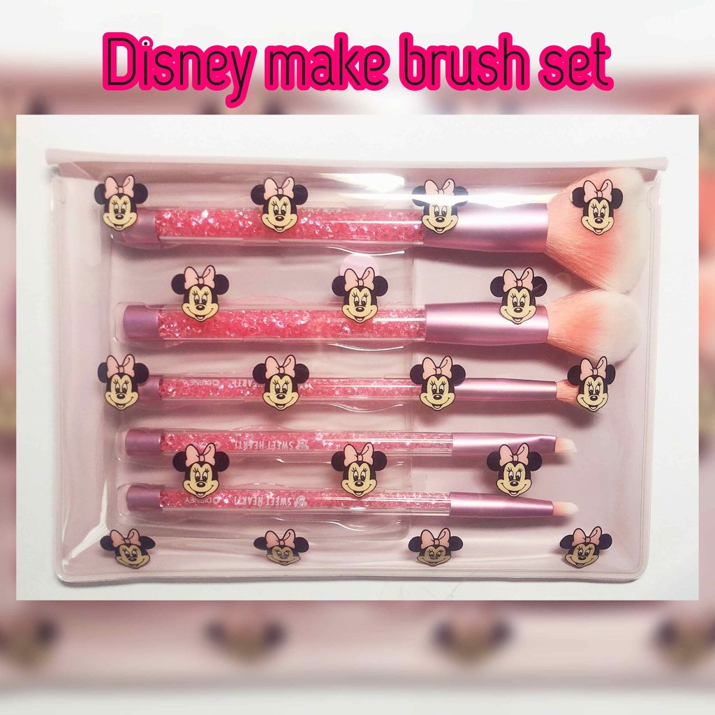 メイクブラシ ミニー シャイニーピンク/ディズニーストア/メイクブラシを使ったクチコミ(1枚目)