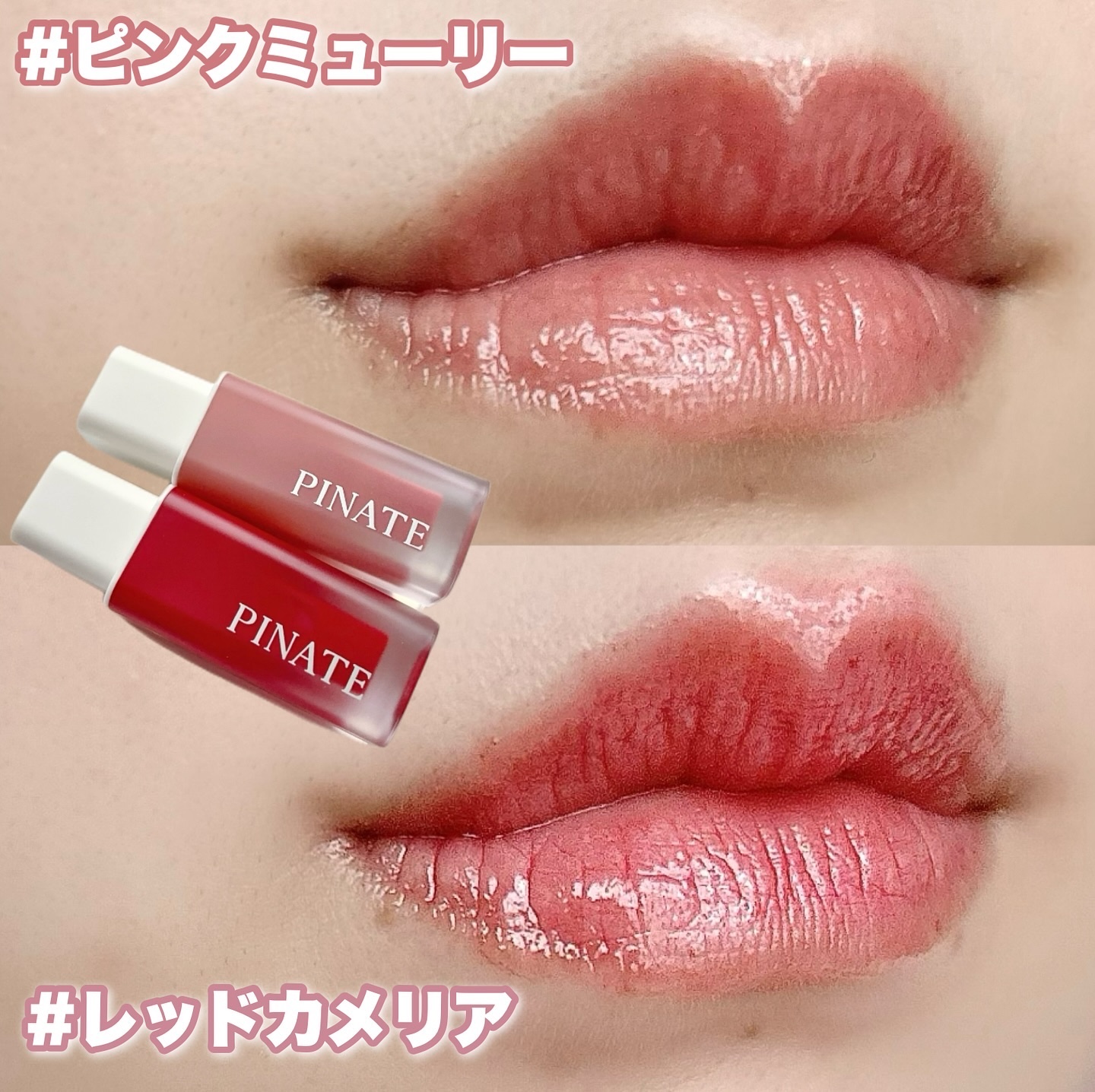 ナチュラルブルームリップオイルセラム 3色セット/PINATE/リップグロスを使ったクチコミ（1枚目）