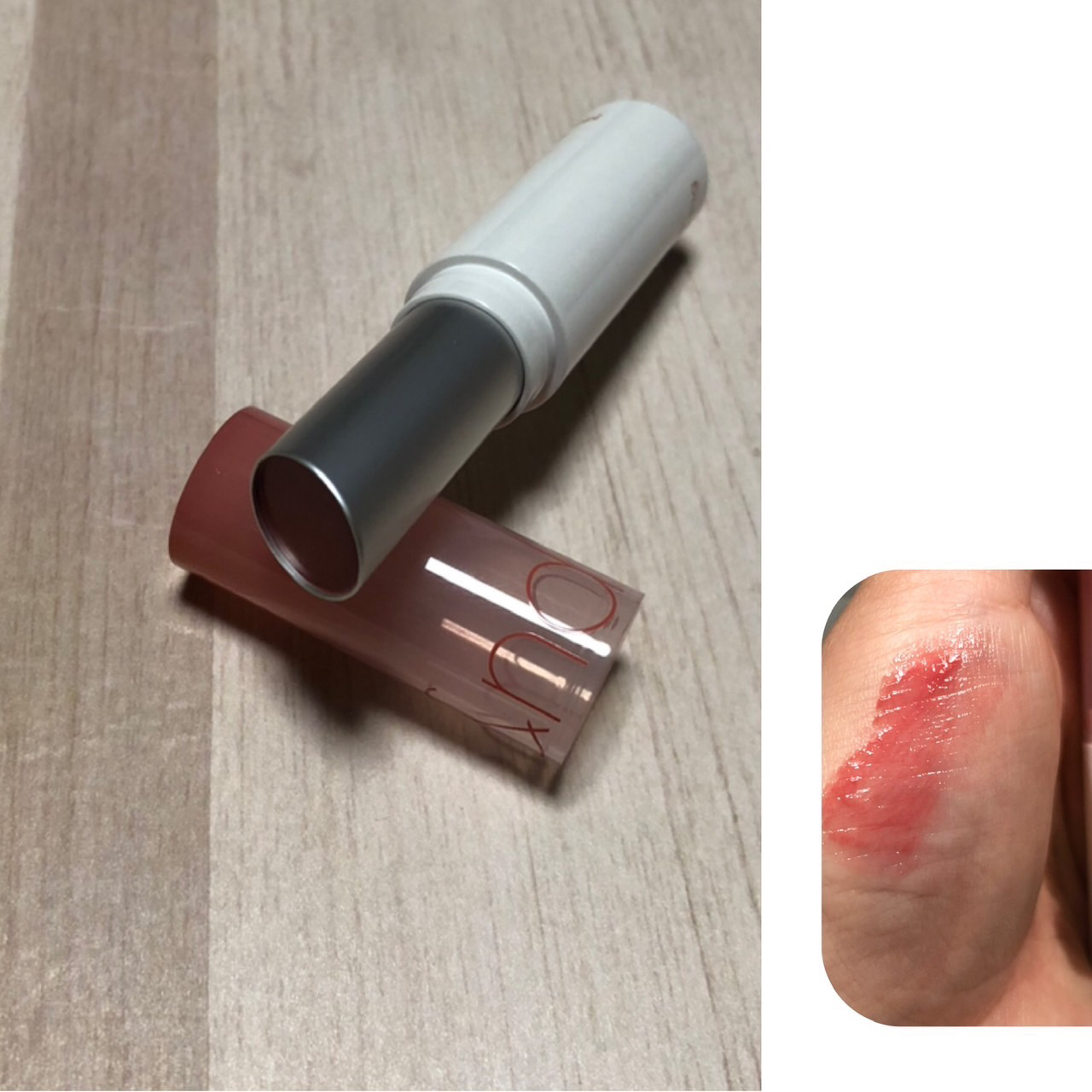 グラスティングメルティングバーム/rom&nd/リップバームを使ったクチコミ（2枚目）