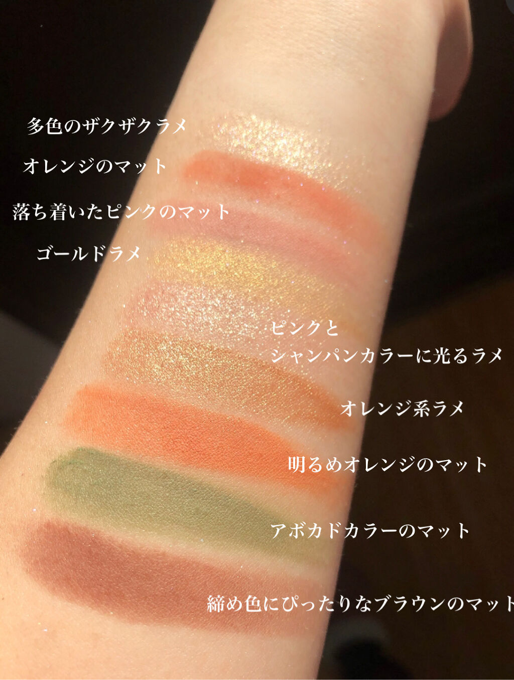 長相思シリーズ 9色アイシャドウパレット/CATKIN/アイシャドウパレットを使ったクチコミ（2枚目）