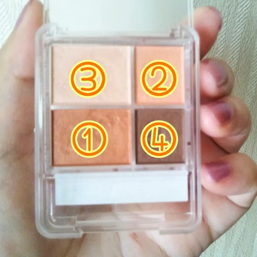 グラデーション アイシャドウ/ちふれ/アイシャドウパレットを使ったクチコミ(4枚目)