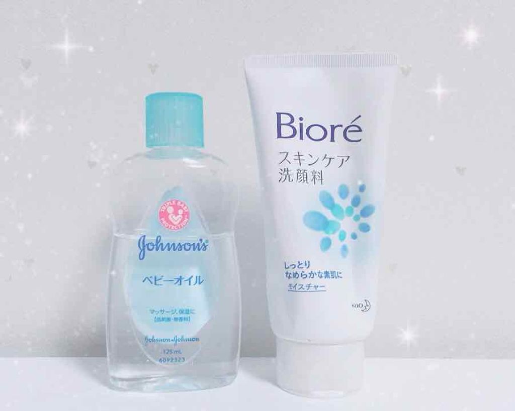 ジョンソン ベビーオイル 無香料/ジョンソンベビー/ボディオイルを使ったクチコミ（1枚目）