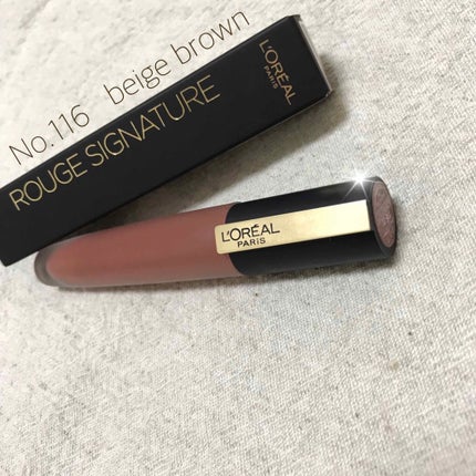 ルージュシグネチャー /ロレアル パリ/リップグロスを使ったクチコミ(1枚目)