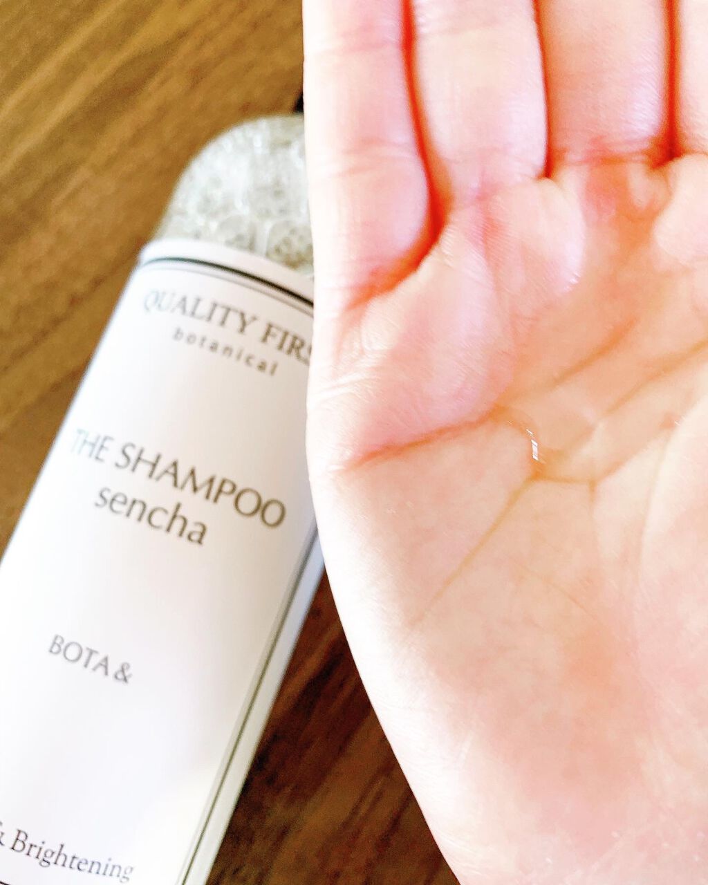 ボタアンド ザ シャンプー <sencha>/クオリティファースト/市販シャンプーを使ったクチコミ(3枚目)