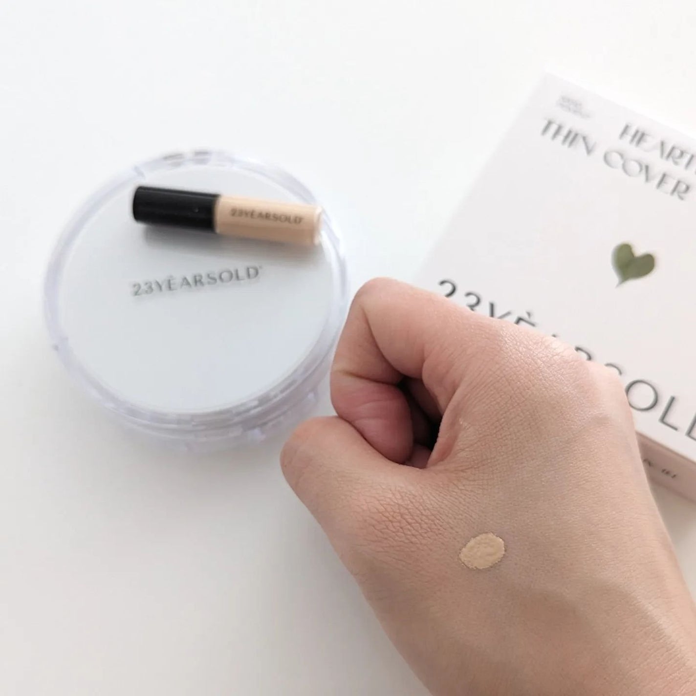 ハートリーフシーンカバークッション/23years old/クッションファンデーションを使ったクチコミ(4枚目)