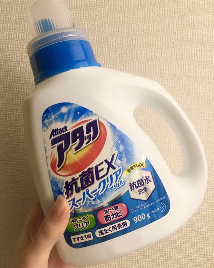 アタック アタック 抗菌EX スーパークリアジェルのクチコミ「前はアタックneoを使っていたんですが
廃盤になってしまい、
代わりになるものを探していて
同.....」(1枚目)