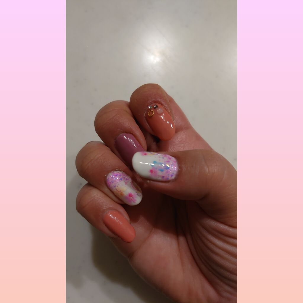 ネイルシール/DAISO/ネイルシールを使ったクチコミ（2枚目）