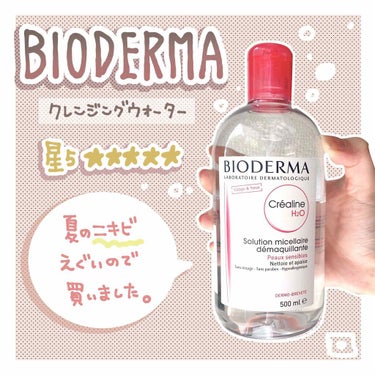 サンシビオ エイチツーオー D 片手プッシュポンプ500ml/ビオデルマ/クレンジングウォーターを使ったクチコミ（1枚目）