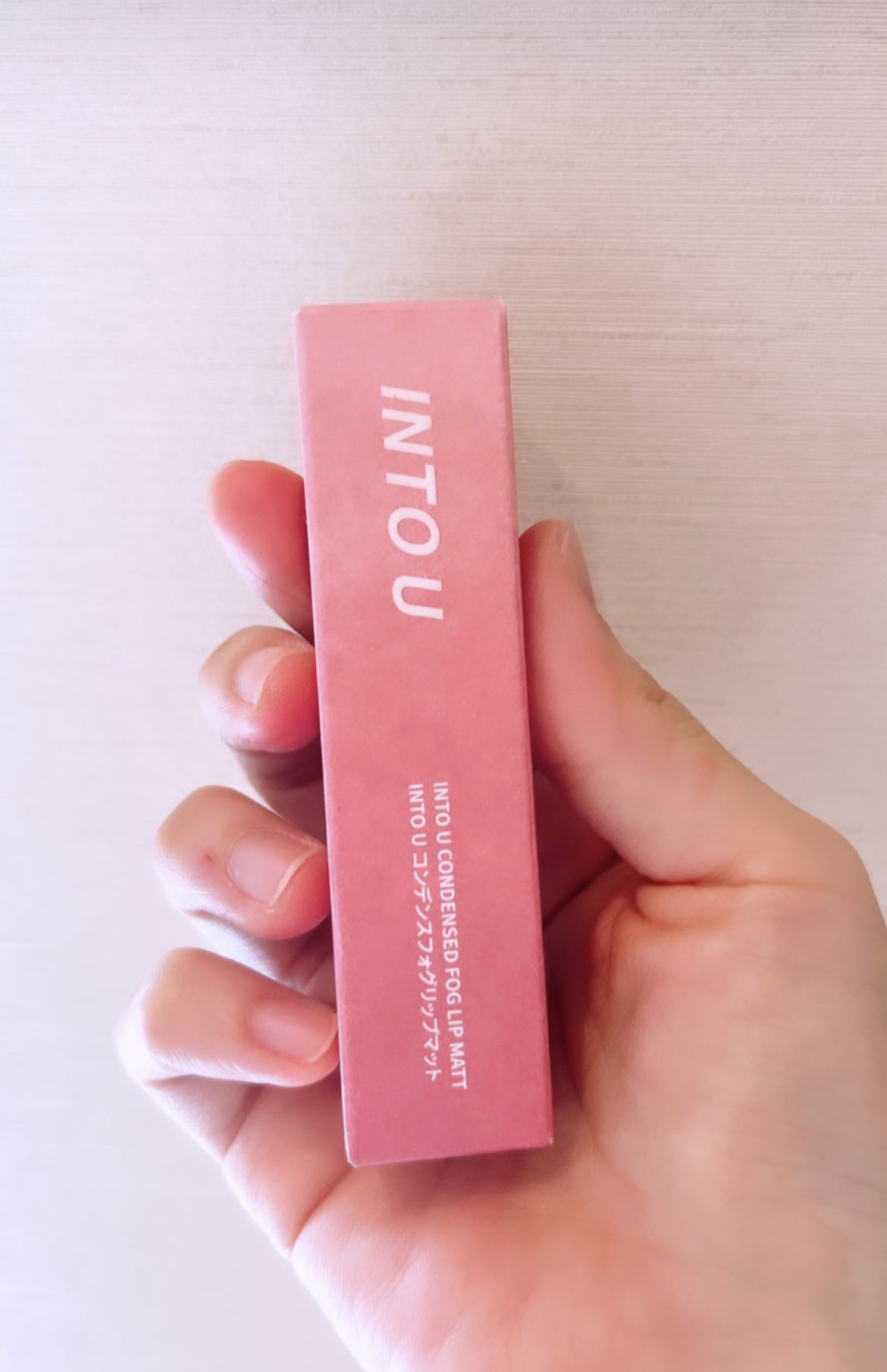 コンデンスフォグリップマット/INTO U/口紅を使ったクチコミ（1枚目）