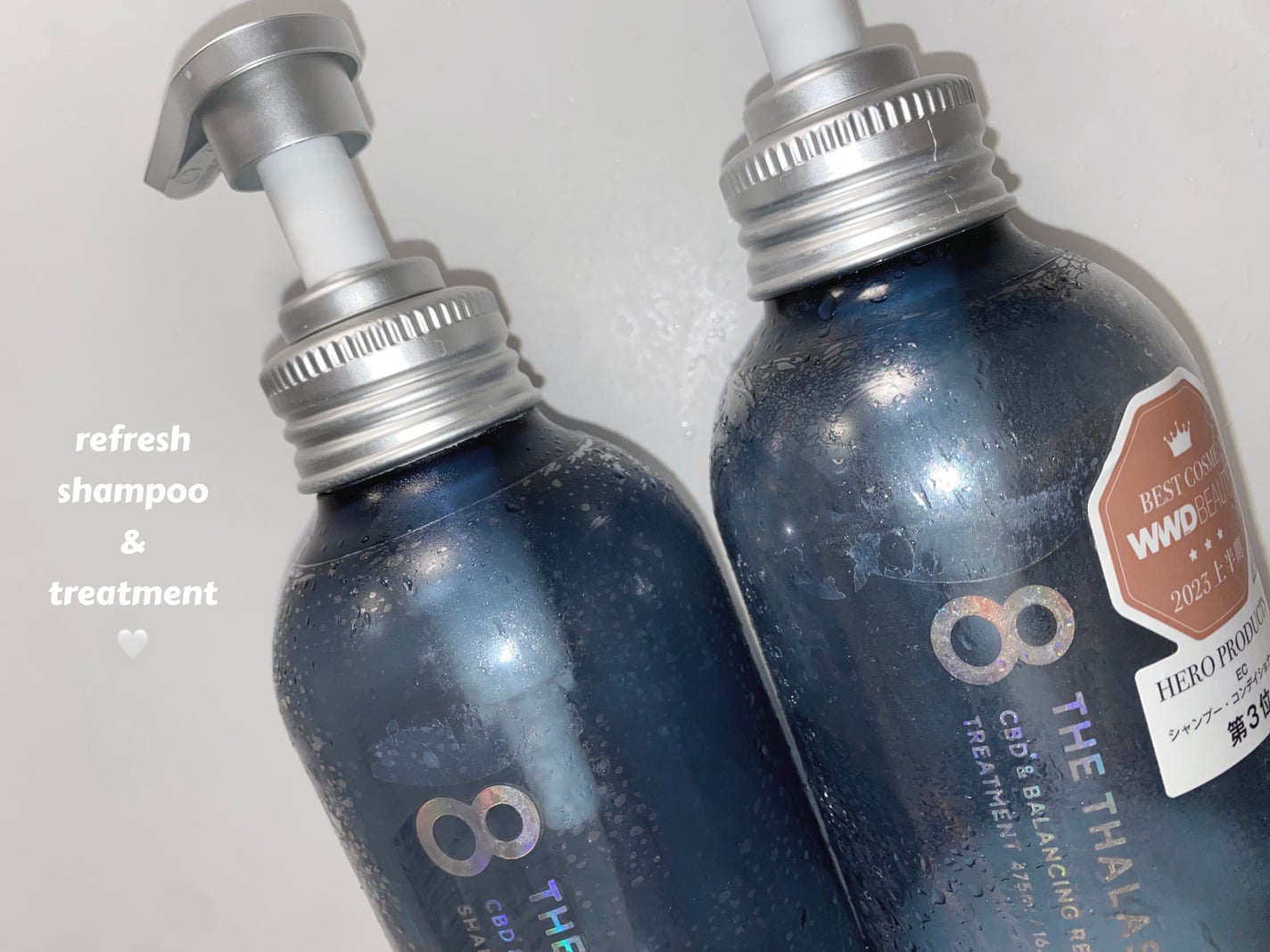 エイトザタラソ ユー CBD&リフレッシング クレンズ 美容液シャンプー/CBD&バランシング ダメージリペア 美容液ヘアトリートメント/エイトザタラソ/市販シャンプーを使ったクチコミ(1枚目)