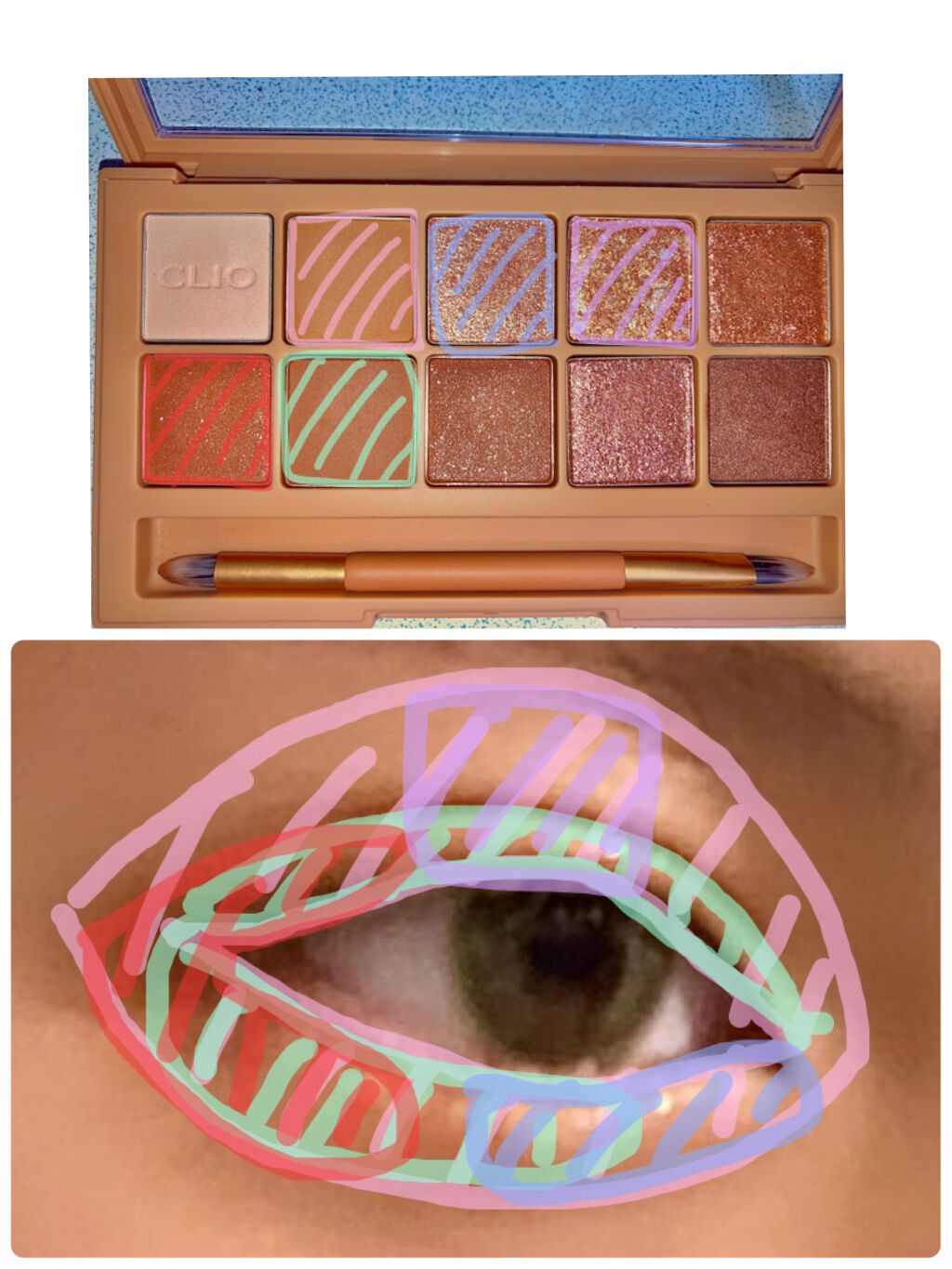 プロ アイ パレット/CLIO/アイシャドウパレットを使ったクチコミ（3枚目）