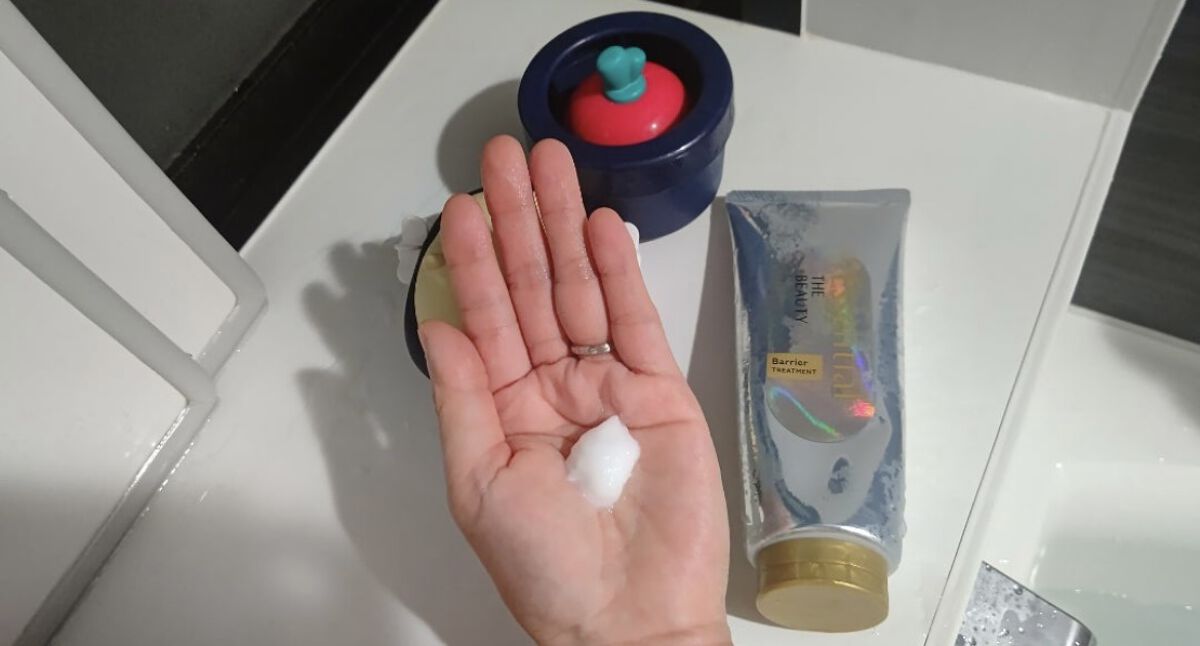 髪のキメ美容バリアトリートメント/エッセンシャル/洗い流すヘアトリートメントを使ったクチコミ（2枚目）