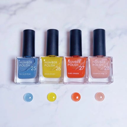 NUMBER POLISH  25 SEA-GLASS BLUE/D-UP/マニキュアを使ったクチコミ(3枚目)