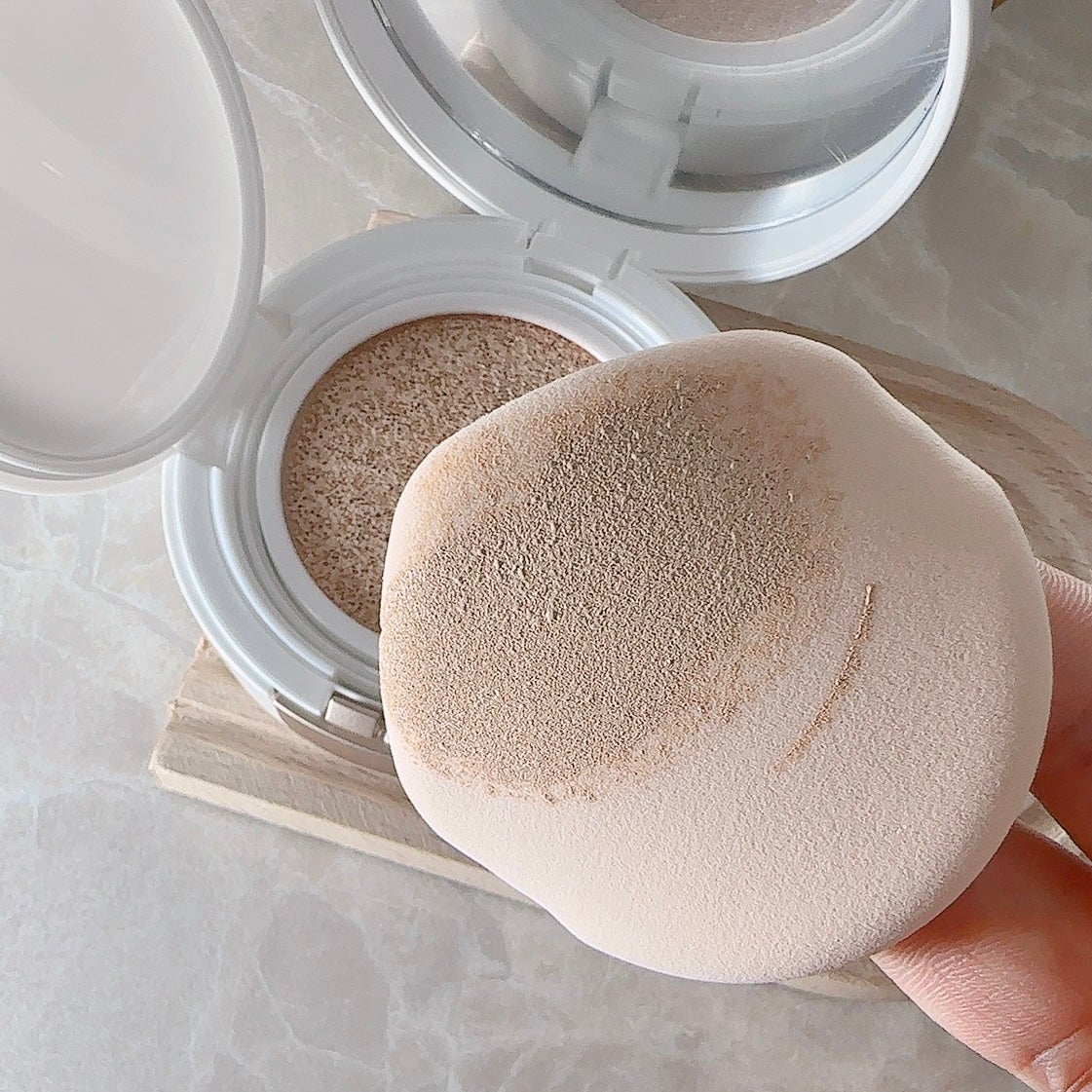 GLEAM COVERAGE CUSHION/BLANC DIVA/クッションファンデーションを使ったクチコミ(3枚目)