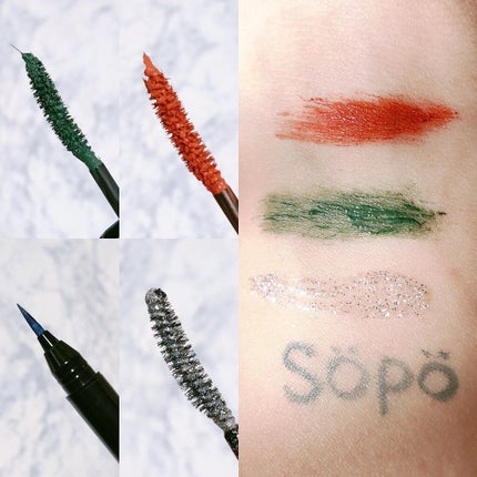 カラーマスカラ/sopo/マスカラを使ったクチコミ(2枚目)