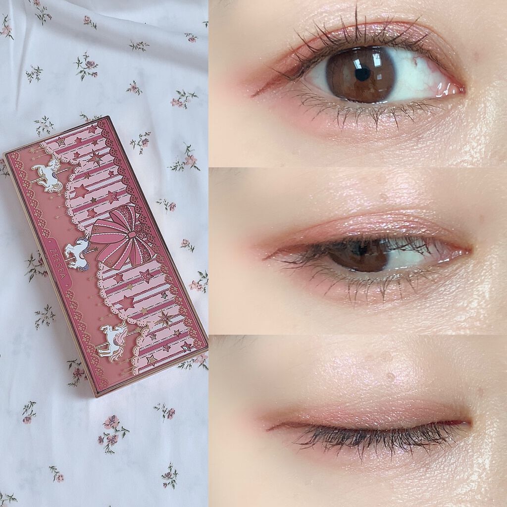 アリスドリームランドシリーズ 12色アイシャドウパレット(ZEESEA×大英博物館)/ZEESEA/アイシャドウパレットを使ったクチコミ(4枚目)