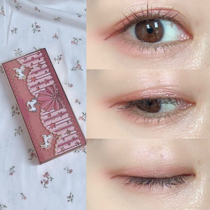 アリスドリームランドシリーズ 12色アイシャドウパレット(ZEESEA×大英博物館)/ZEESEA/アイシャドウパレットを使ったクチコミ(4枚目)