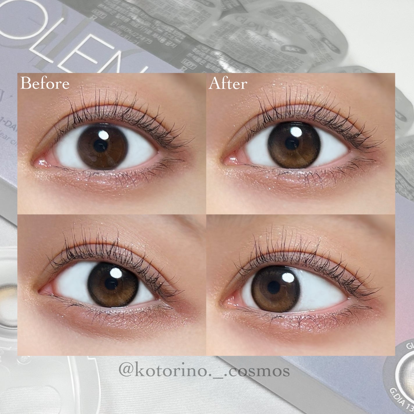 Glowy 1day/OLENS/ワンデー(1DAY)カラコンを使ったクチコミ(4枚目)