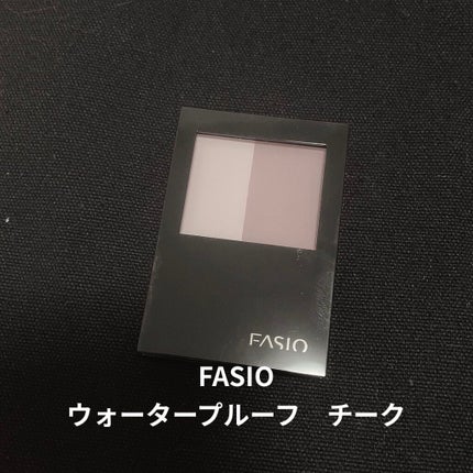 ウォータープルーフ チーク/FASIO/パウダーチークを使ったクチコミ(1枚目)