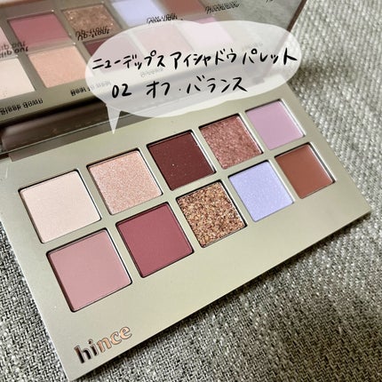 ニューデップスアイシャドウパレット/hince/アイシャドウパレットを使ったクチコミ(2枚目)