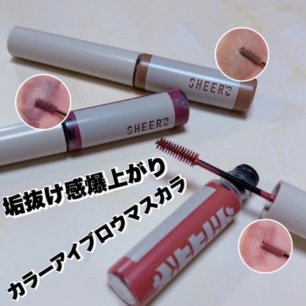 スキニーカラーブロウ/シアーズ/眉マスカラを使ったクチコミ(1枚目)