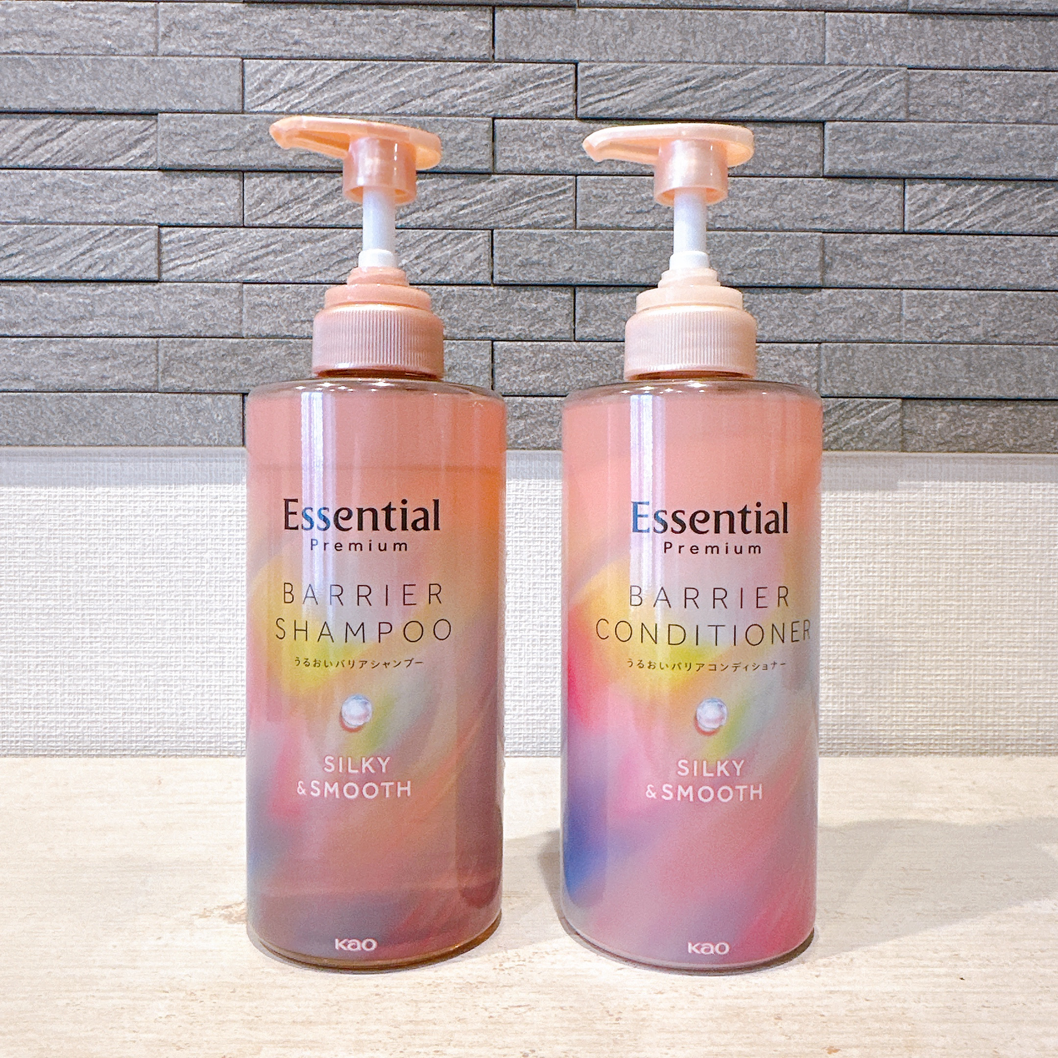 エッセンシャルプレミアム バリアシャンプー・コンディショナー シルキー＆スムース/エッセンシャル/市販シャンプーを使ったクチコミ（2枚目）