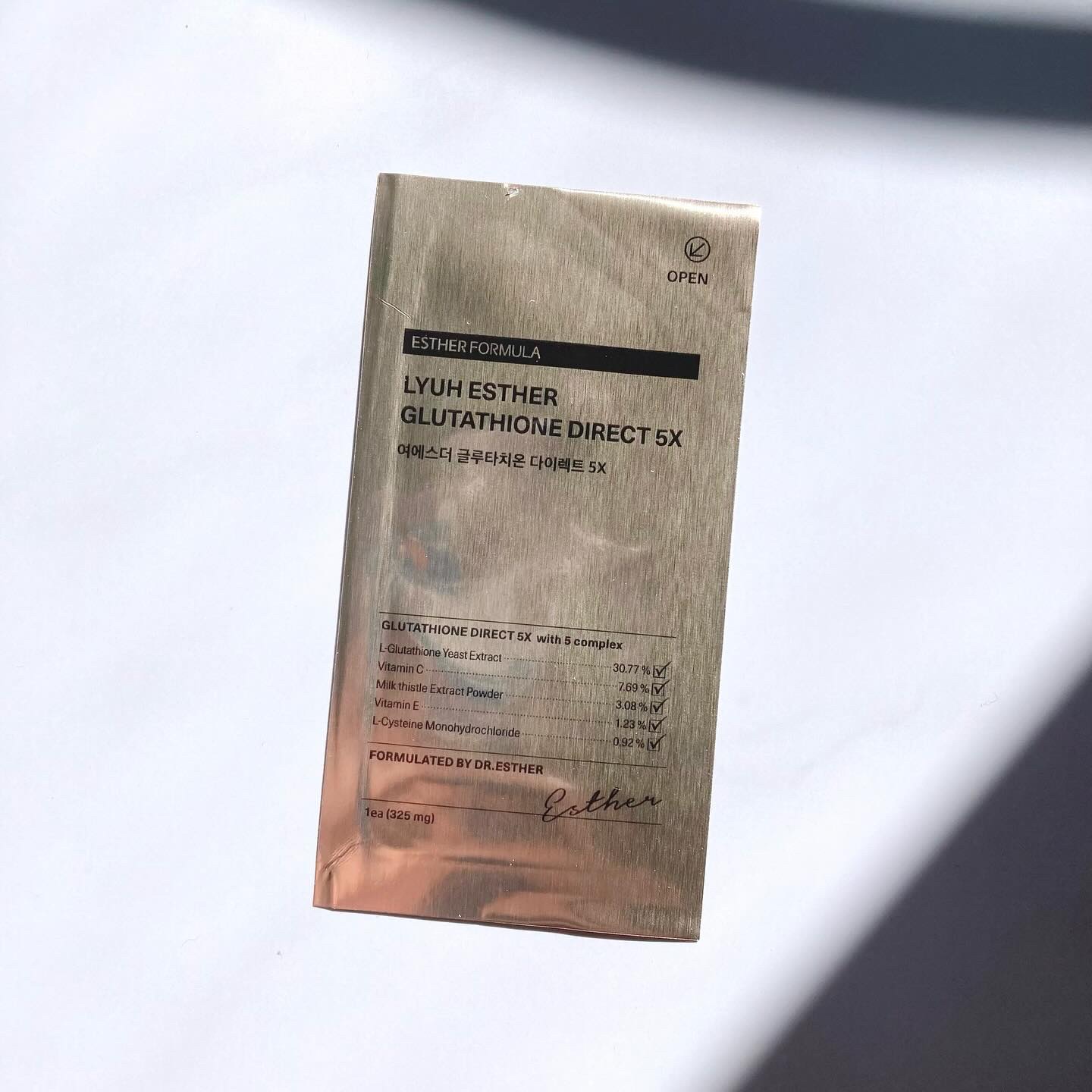 ヨエスターグルタチオンダイレクト５X/ESTHER FORMULA/美容サプリメントを使ったクチコミ（2枚目）