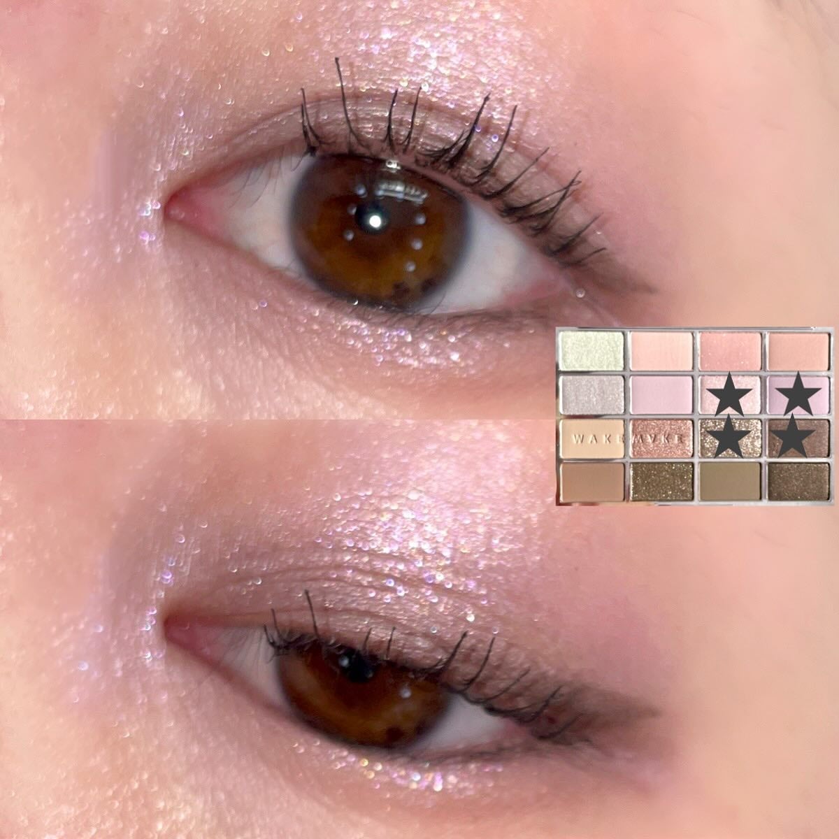 ソフトブラーリングアイパレット/wakemake/アイシャドウパレットを使ったクチコミ(6枚目)