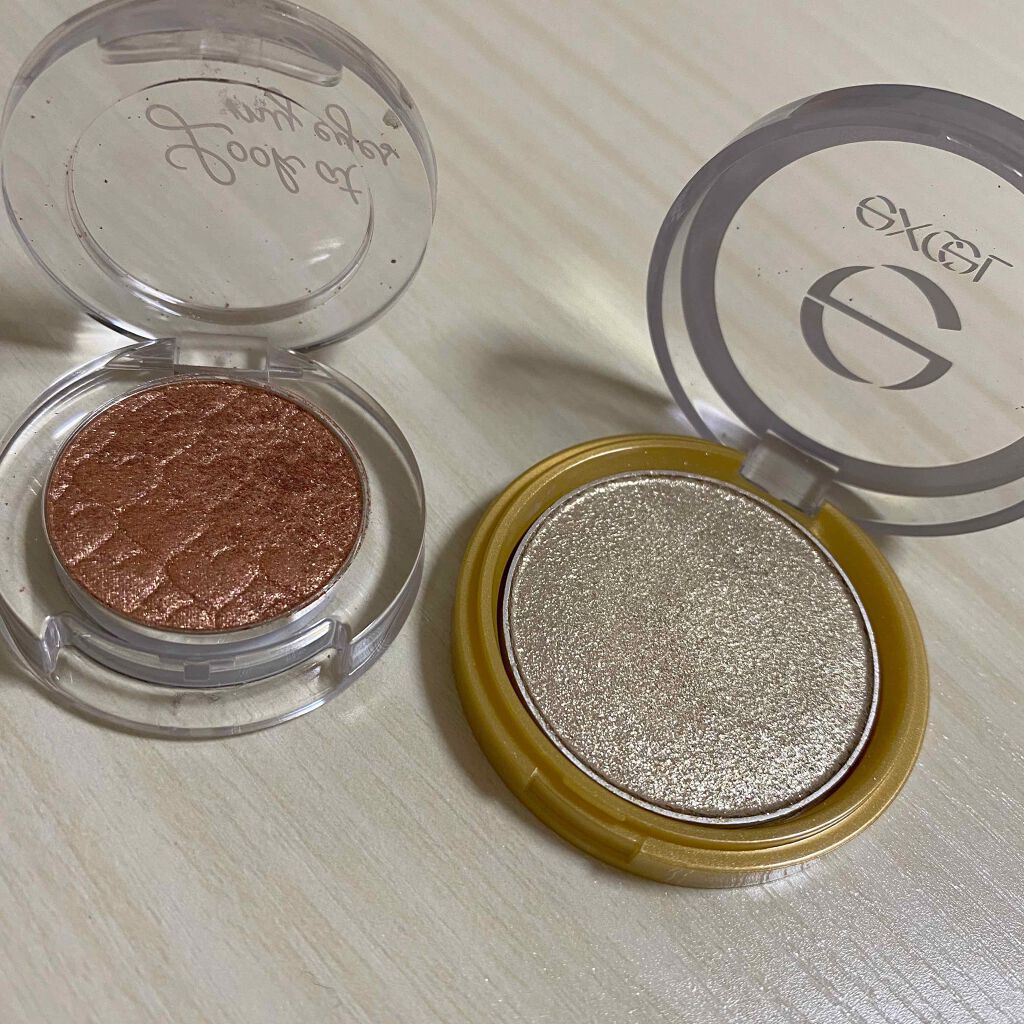 シャイニーシャドウ N/excel/単色アイシャドウを使ったクチコミ（2枚目）