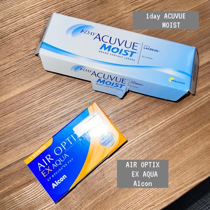 ワンデーアキュビューモイスト/Johnson & Johnson/ワンデー(1DAY)カラコンを使ったクチコミ(1枚目)