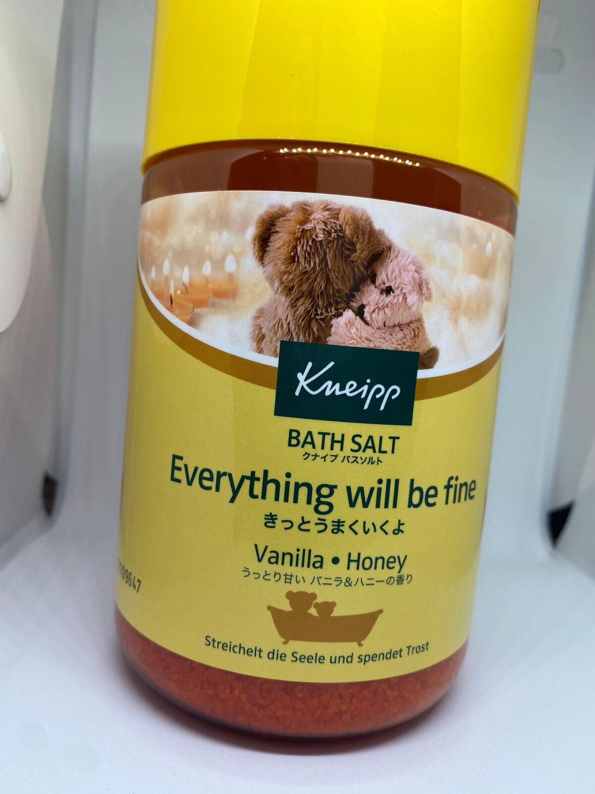 クナイプ バスソルト バニラ&ハニーの香り/クナイプ/無機塩系入浴剤を使ったクチコミ(2枚目)