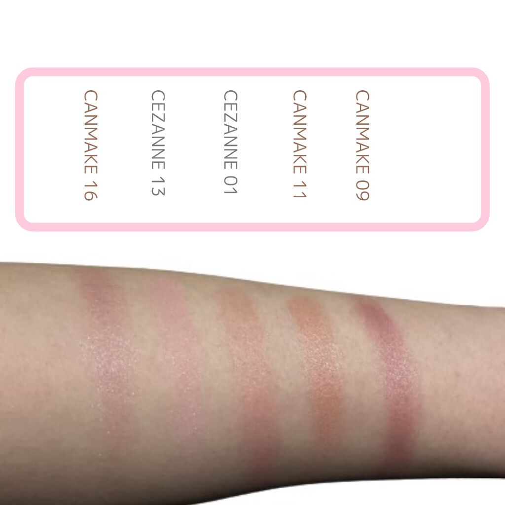 グロウフルールチークス/キャンメイク/パウダーチークを使ったクチコミ(3枚目)