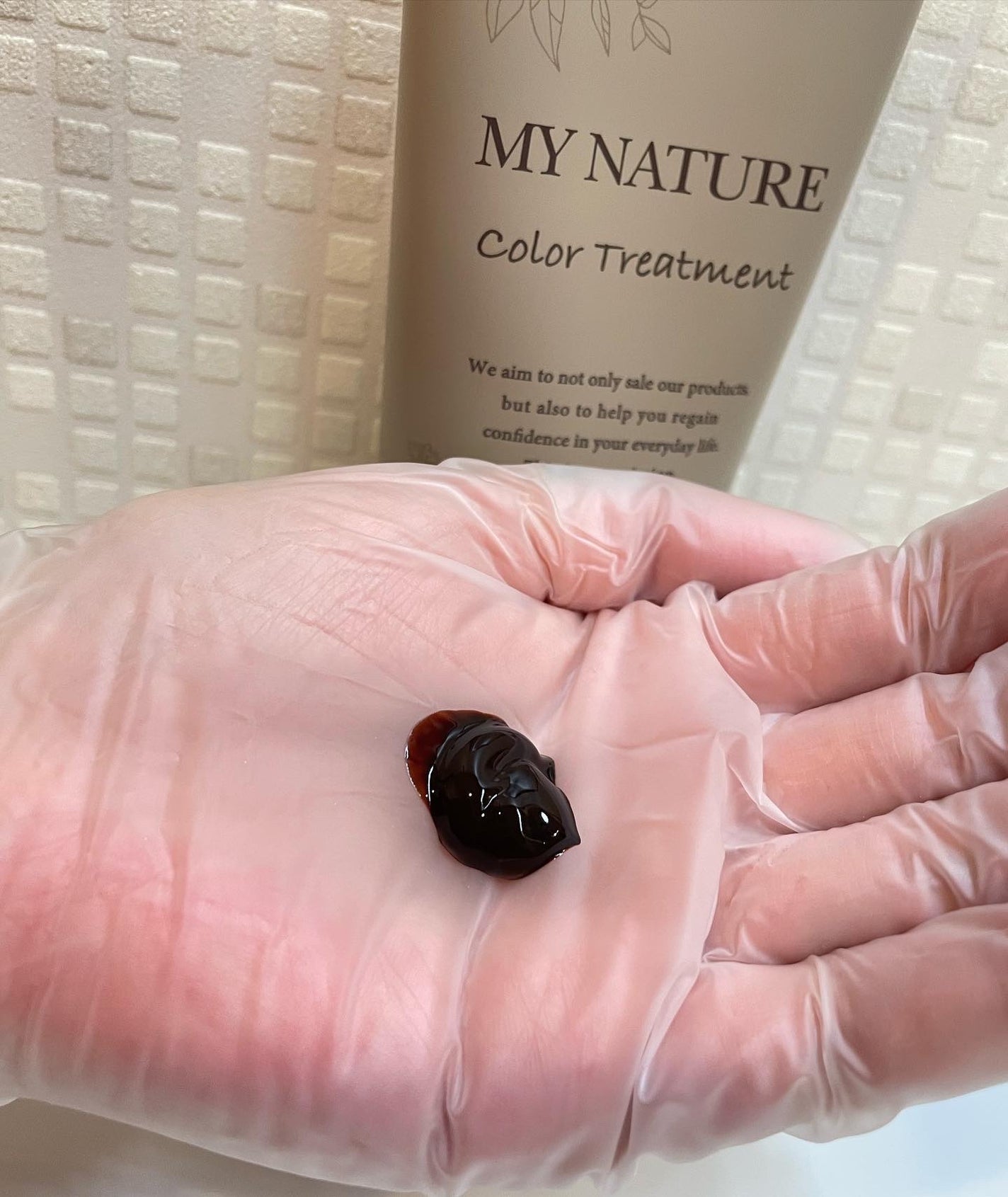 オールインワン カラートリートメント/マイナチュレ/ヘアカラーを使ったクチコミ(2枚目)