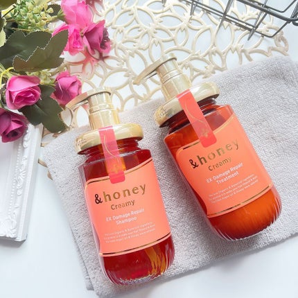 Creamy EXダメージリペアシャンプー1.0/ヘアトリートメント2.0/&honey/市販シャンプーを使ったクチコミ(9枚目)