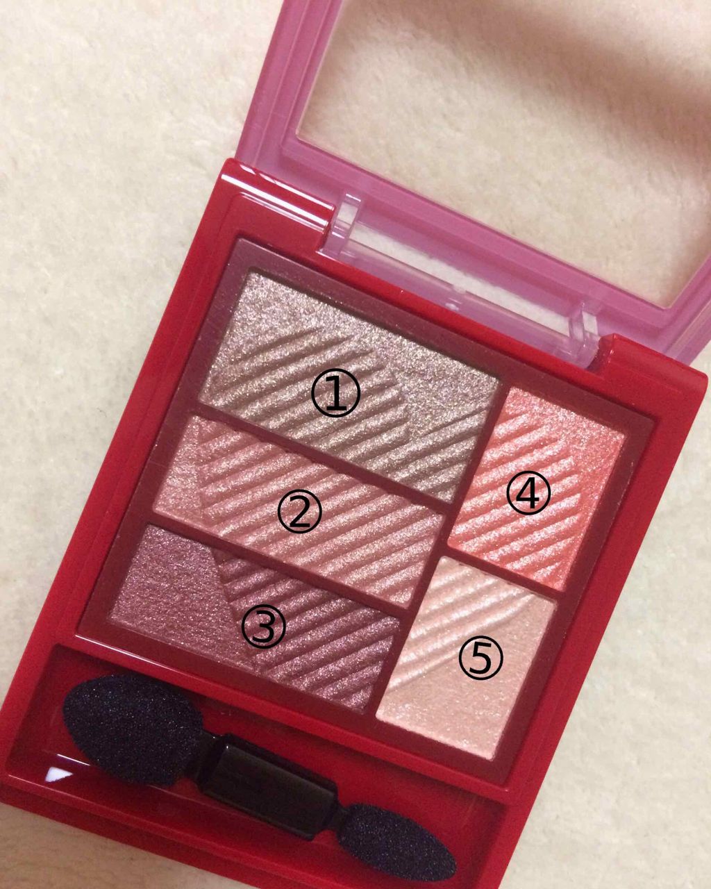 トリプルレシピアイズ/インテグレート/アイシャドウパレットを使ったクチコミ(2枚目)