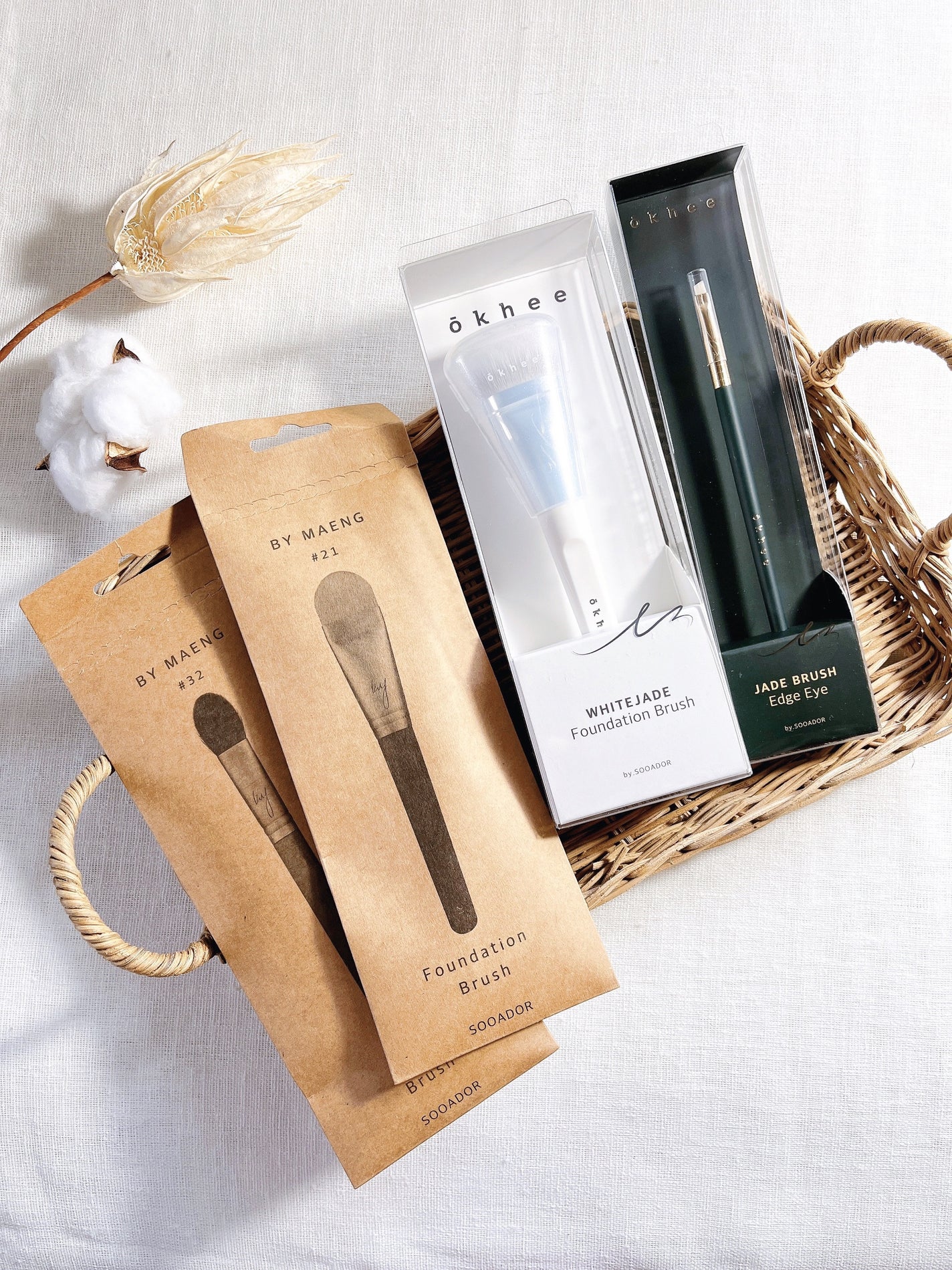 okhee 白玉ファンデーションブラシ/SOOA DOR/メイクブラシを使ったクチコミ(6枚目)