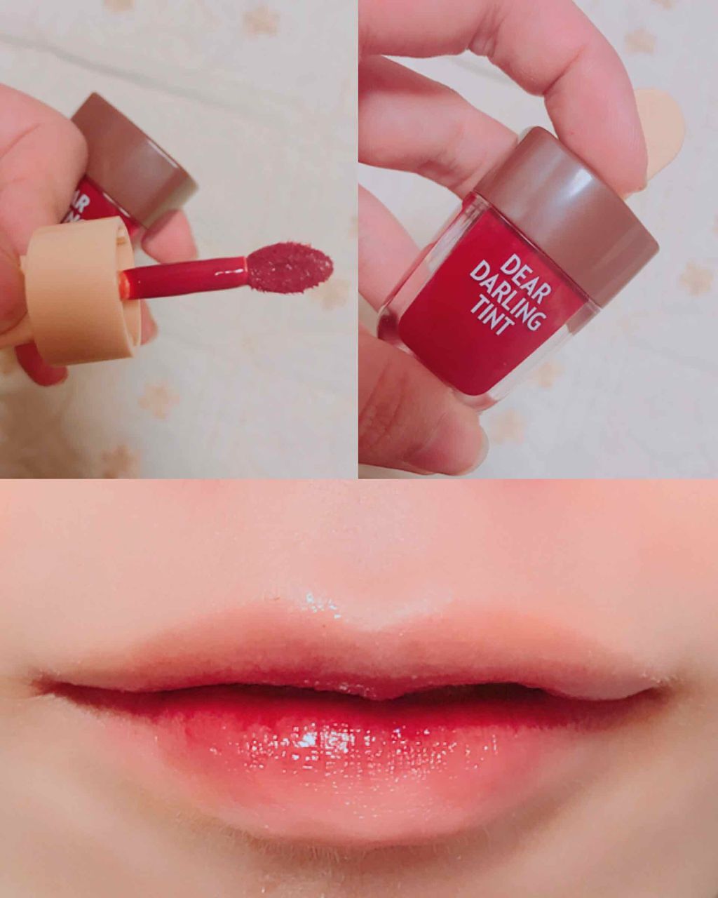 ディアダーリン ウォータージェルティント (アイスティント)/ETUDE/口紅を使ったクチコミ(1枚目)