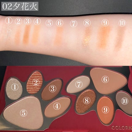 トラ十色アイシャドウパレット/COLORKEY/アイシャドウパレットを使ったクチコミ(3枚目)