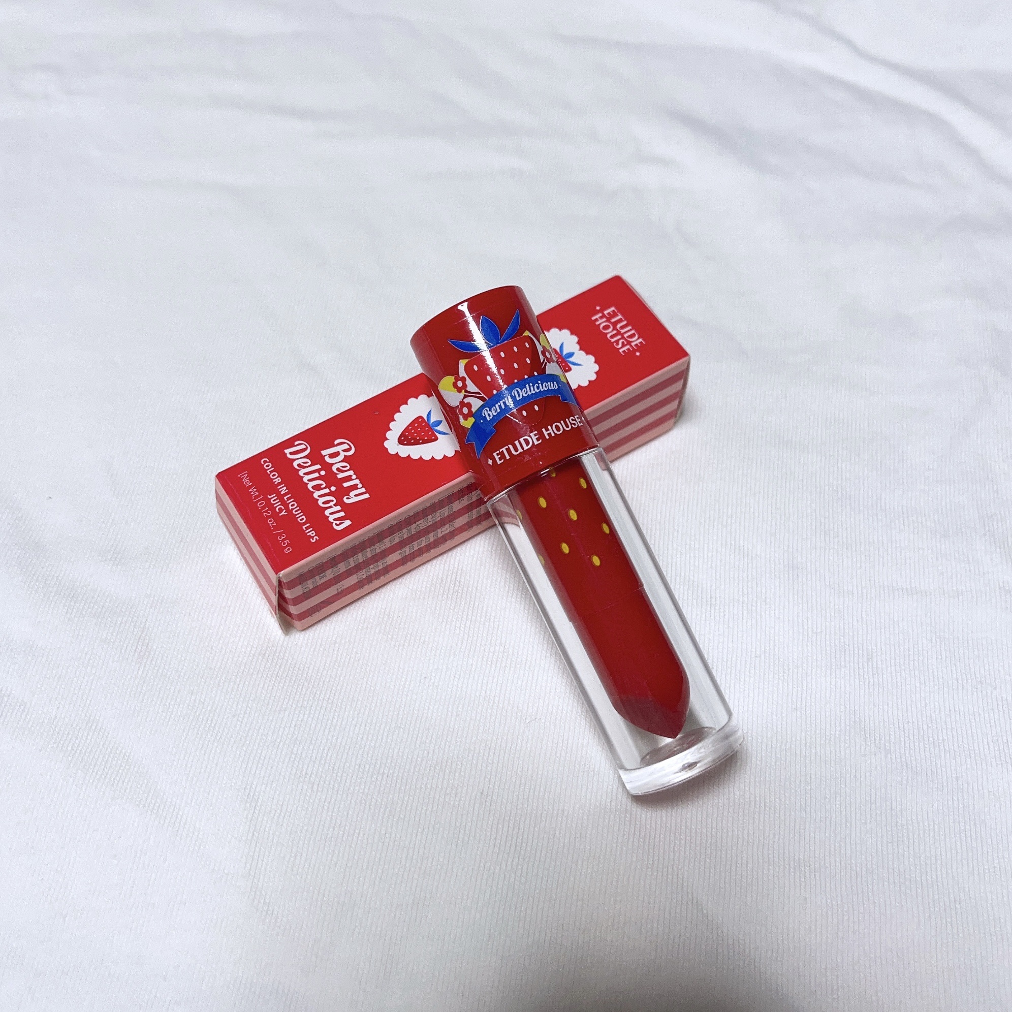 ベリーデリシャス カラーイン リキッドリップジューシー/ETUDE/口紅を使ったクチコミ（1枚目）