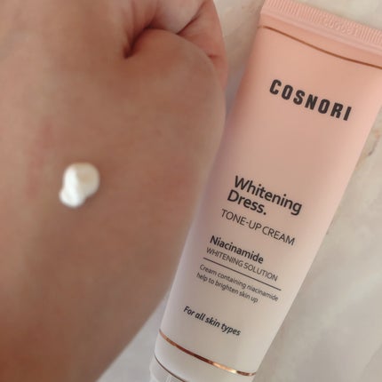 ホワイトニングドレストーンアップクリーム/COSNORI/化粧下地を使ったクチコミ(2枚目)