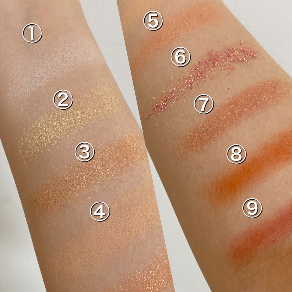 ギャラクシー9色アイシャドウパレット/DiTO/アイシャドウパレットを使ったクチコミ(3枚目)