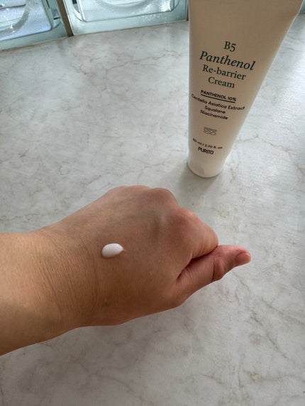 B5パンテノールリバリアクリーム/PURITO/フェイスクリームを使ったクチコミ(2枚目)