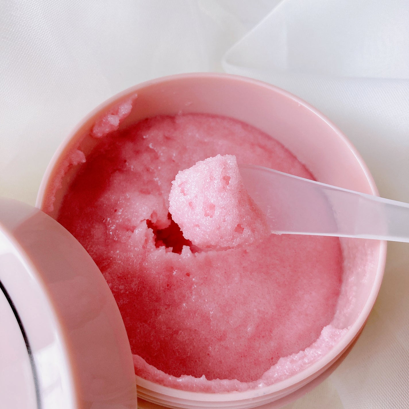 Q+Me スウィート ボム タラソ スクラブ/AGARISM/バスト・ヒップケアを使ったクチコミ(2枚目)