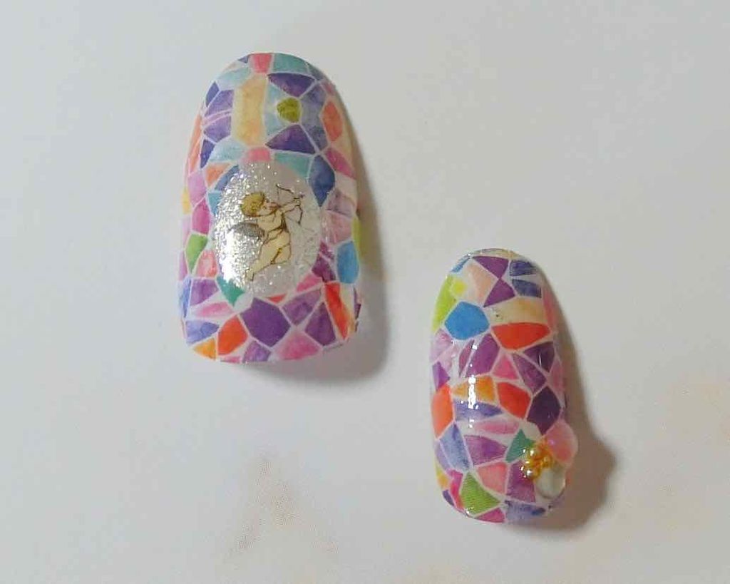 しずくネイルシール/キャンドゥ/ネイルシールを使ったクチコミ（2枚目）