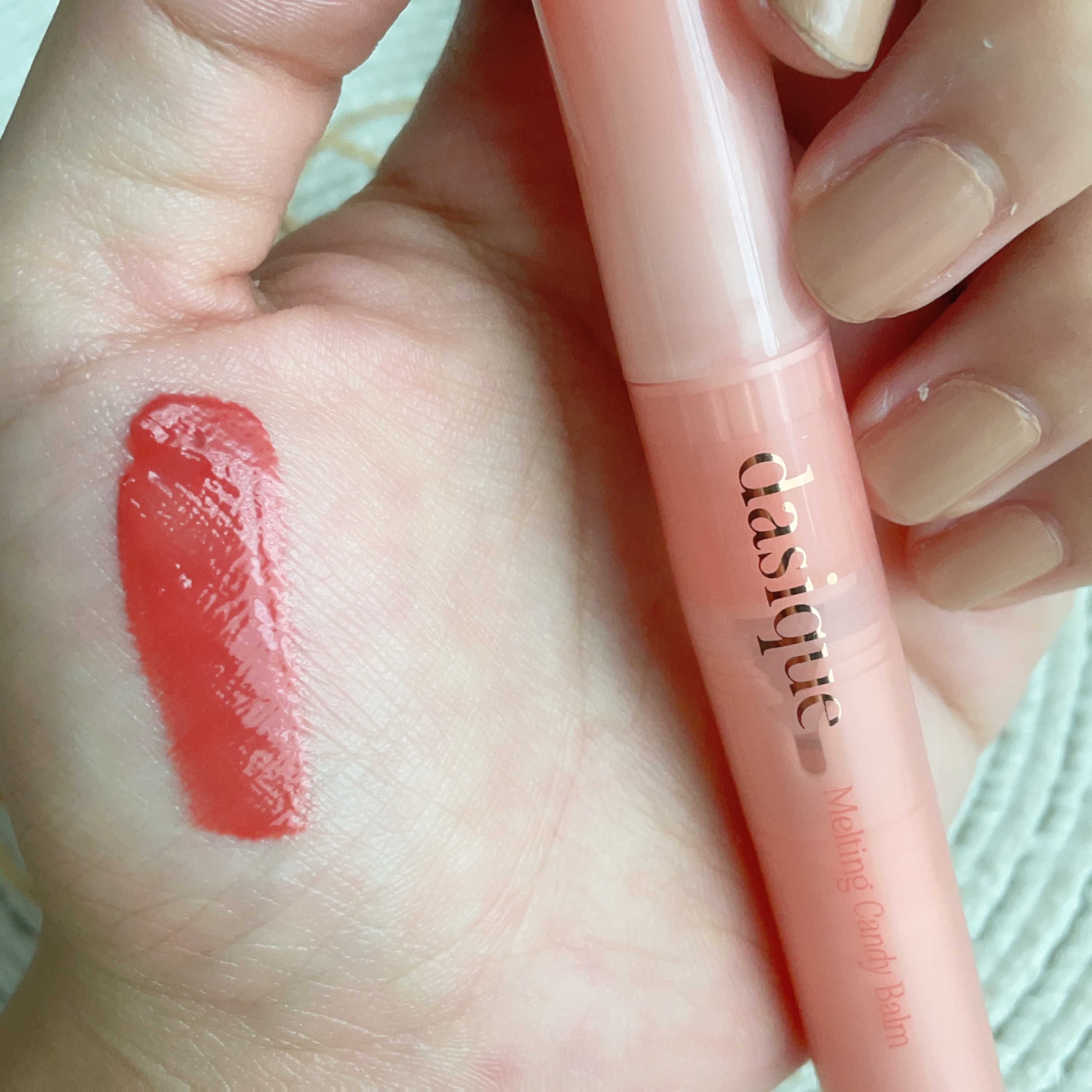 メルティングキャンディーバーム 02 アップルシナモン/dasique/口紅を使ったクチコミ（2枚目）