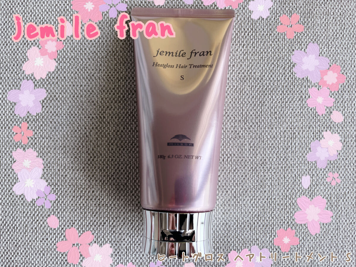 ジェミールフラン ヒートグロス ヘアトリートメント Sのクチコミ「【jemile fran】🌷さらさらな指通りへ🌷
✼••┈┈••✼••┈┈••✼••┈┈••✼.....」（1枚目）