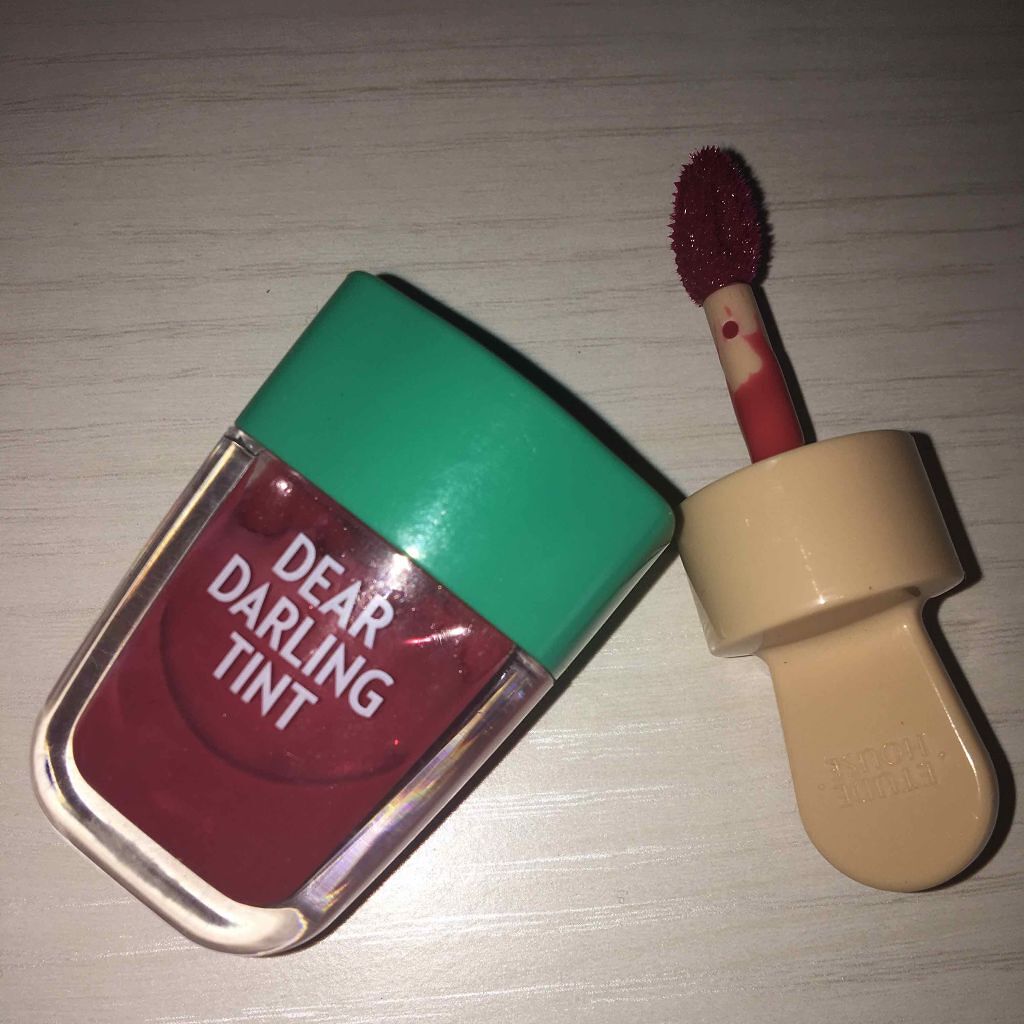 ディアダーリン ウォータージェルティント （アイスティント）/ETUDE/口紅を使ったクチコミ（2枚目）